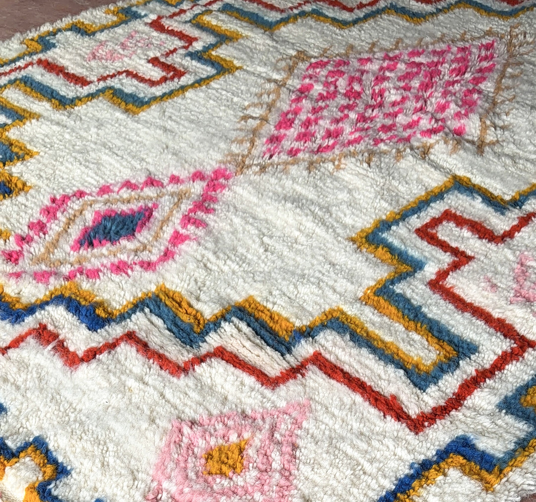 Authentic Custom Beni Ourain Rug | Bright Tribal Plush