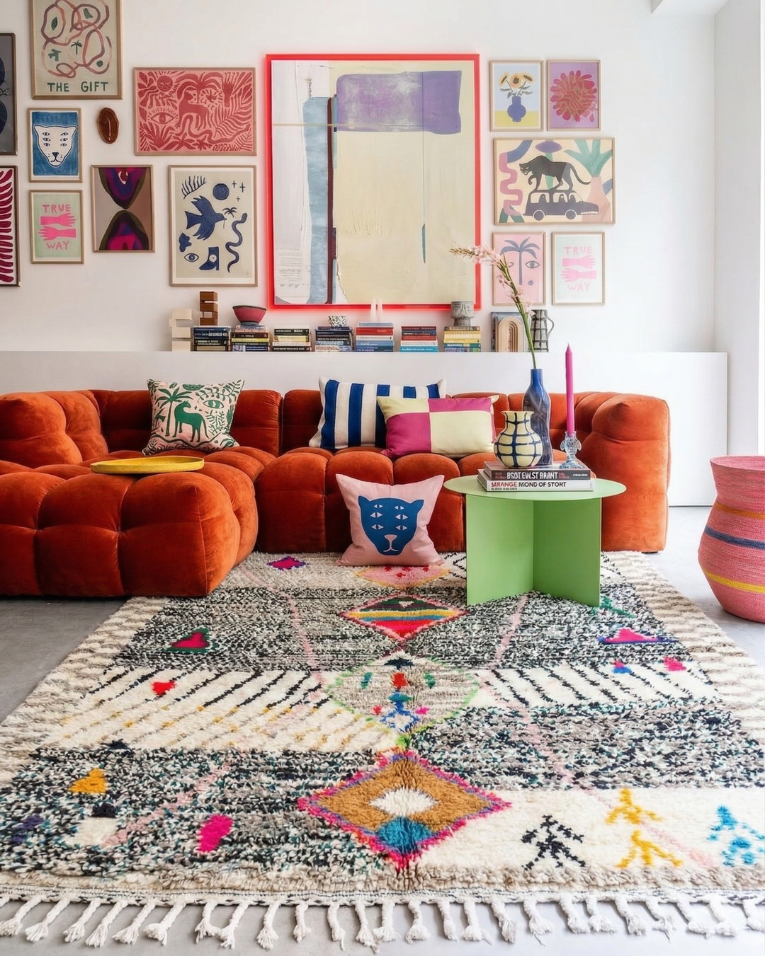 Authentic Custom Beni Ourain Rug | Medina Prism
