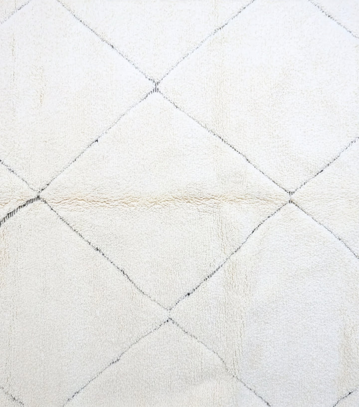 Authentic Custom Beni Ourain Rug | Classic Geometric Diamond
