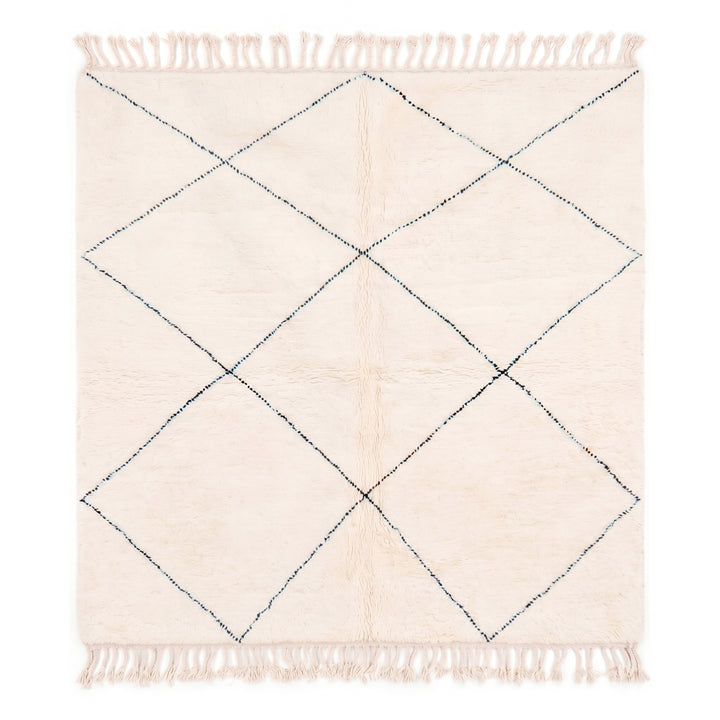 Tapis Beni Ouarain sur mesure | Losanges géométriques classiques