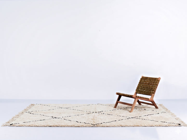 Custom Beni Ourain Rug | Classic Large Diamond Design