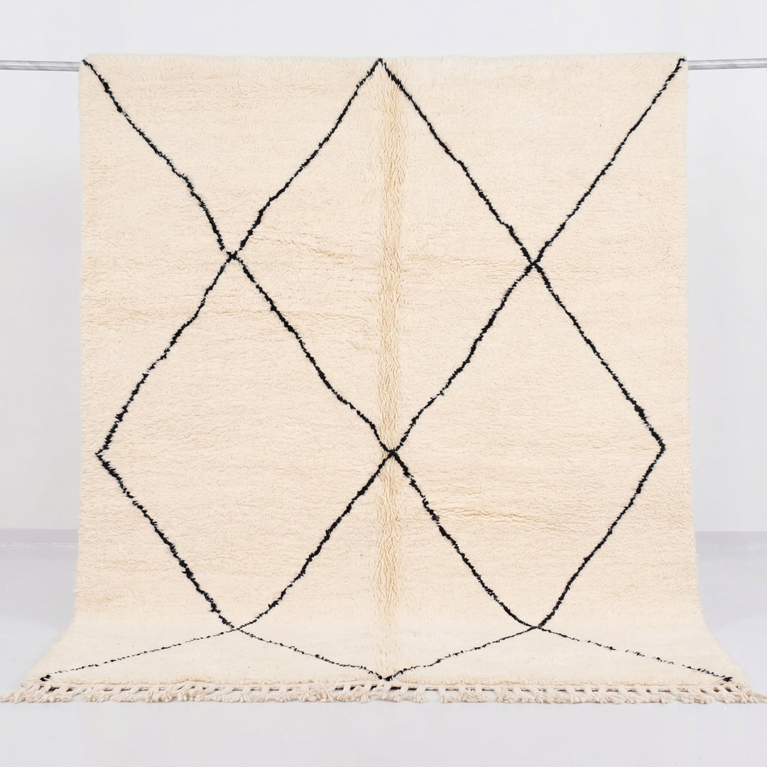 Custom Beni Ourain Rug | Classic Large Diamond Design