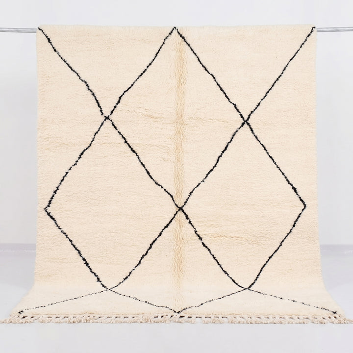 Custom Beni Ourain Rug | Classic Large Diamond Design