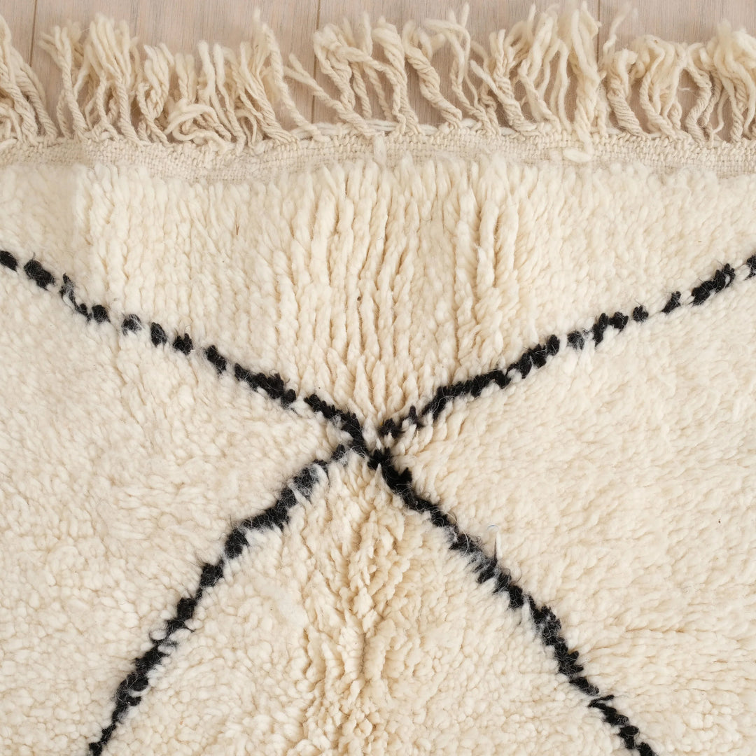 Authentic Custom Beni Ourain Rug | Classic Large Diamond Design