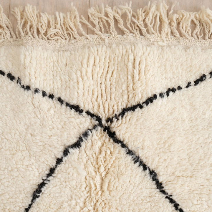 Authentic Custom Beni Ourain Rug | Classic Large Diamond Design