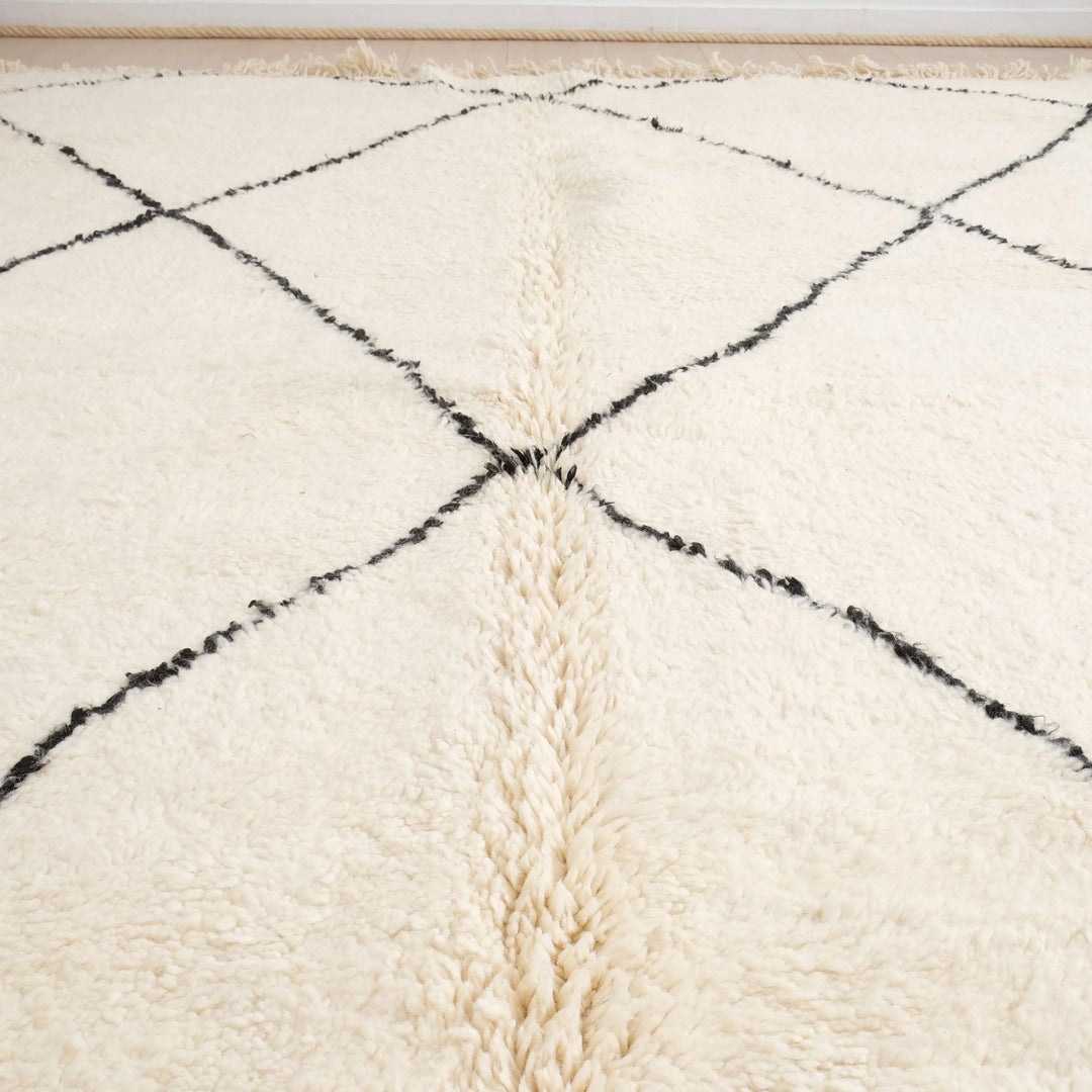 Custom Beni Ourain Rug | Classic Large Diamond Design