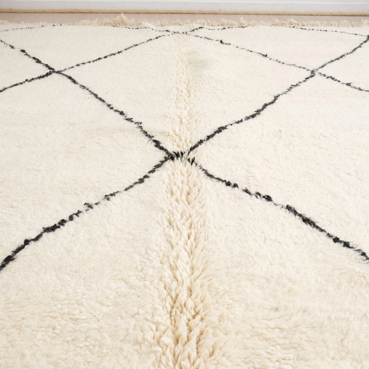 Custom Beni Ourain Rug | Classic Large Diamond Design