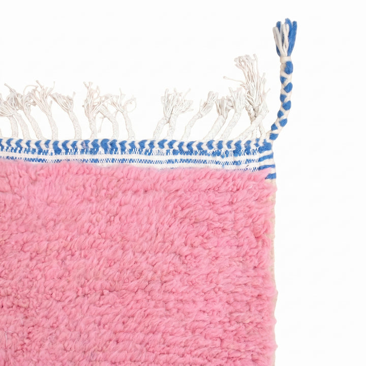 Custom Beni Ourain Rug | Cobalt, Pink &amp; Mustard