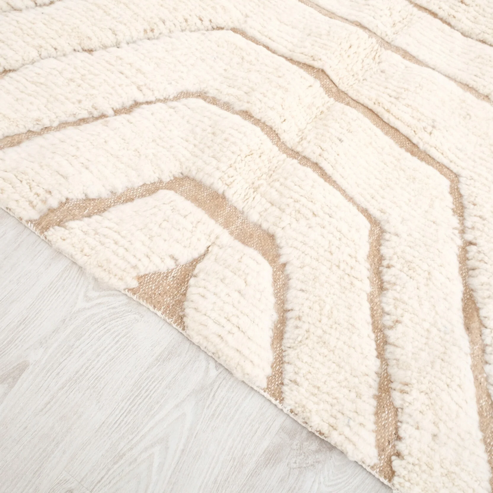 Custom Beni Ourain Rug | Cream &amp; Natural Beige