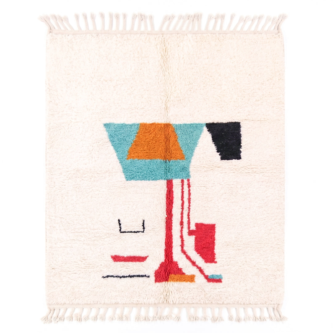 Custom Beni Ourain Rug | Eclectic Art Deco Floor Covering