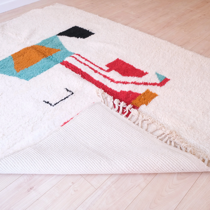 Authentic Custom Beni Ourain Rug | Eclectic Art Deco Floor Covering
