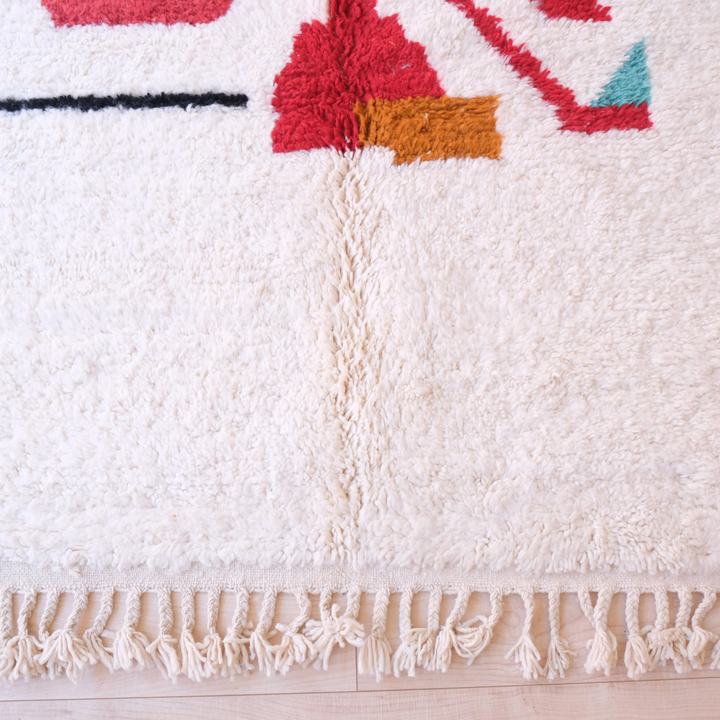 Authentic Custom Beni Ourain Rug | Eclectic Art Deco Floor Covering