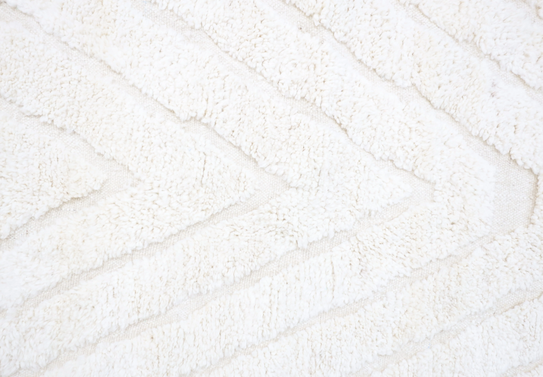Authentic Custom Beni Ourain Rug | Minimalist Carved Ivory