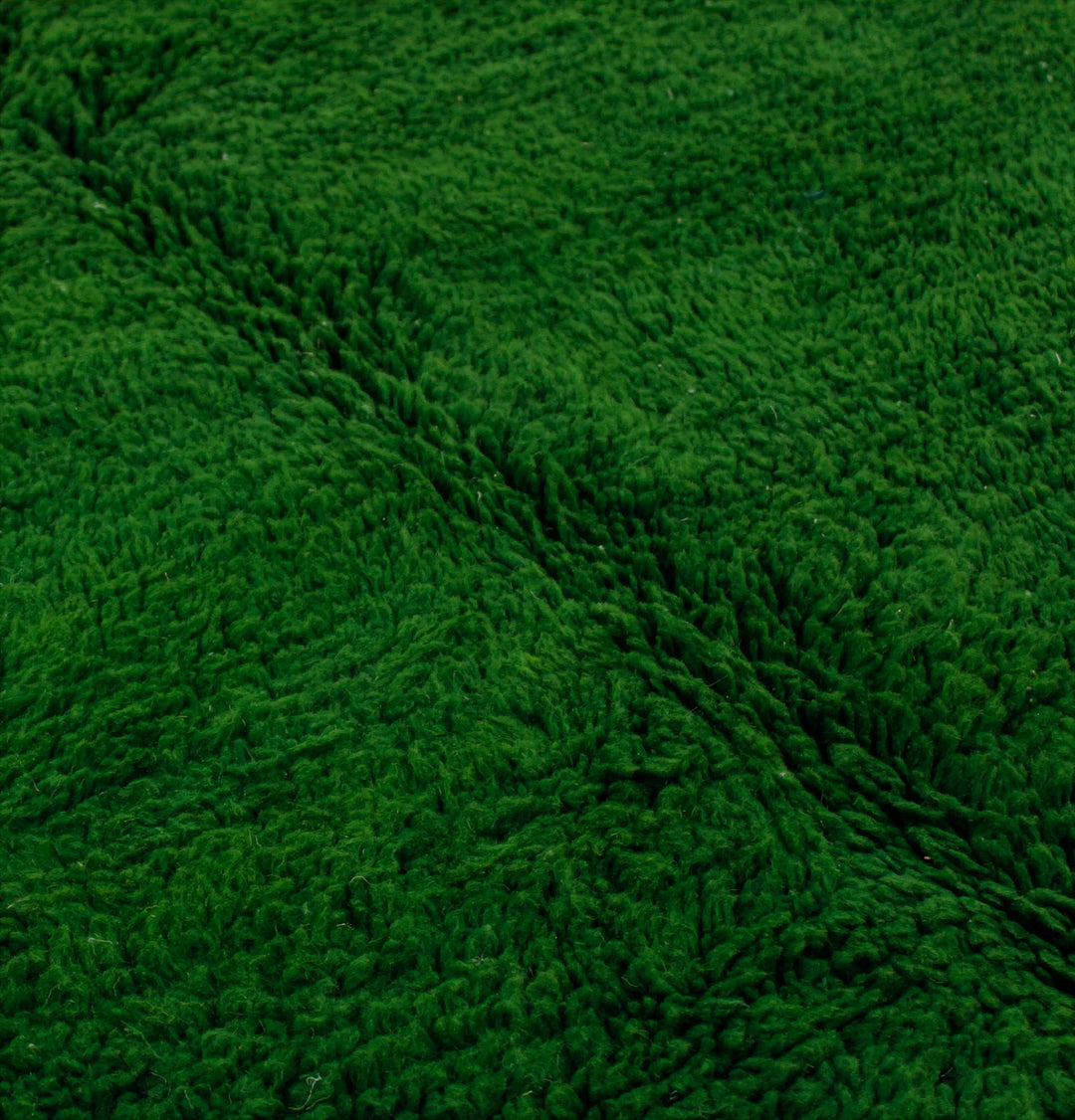 Authentic Custom Beni Ourain Rug | Minimalist Deep Forest Green