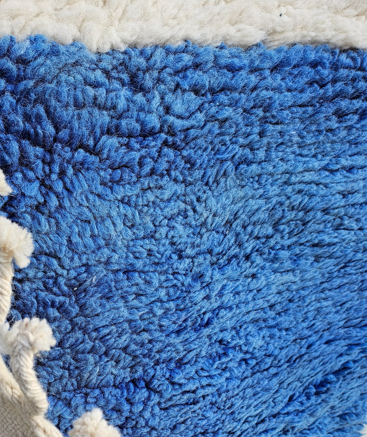 Authentic Custom Beni Ourain Rug | Modern Abstract Geometric Shag