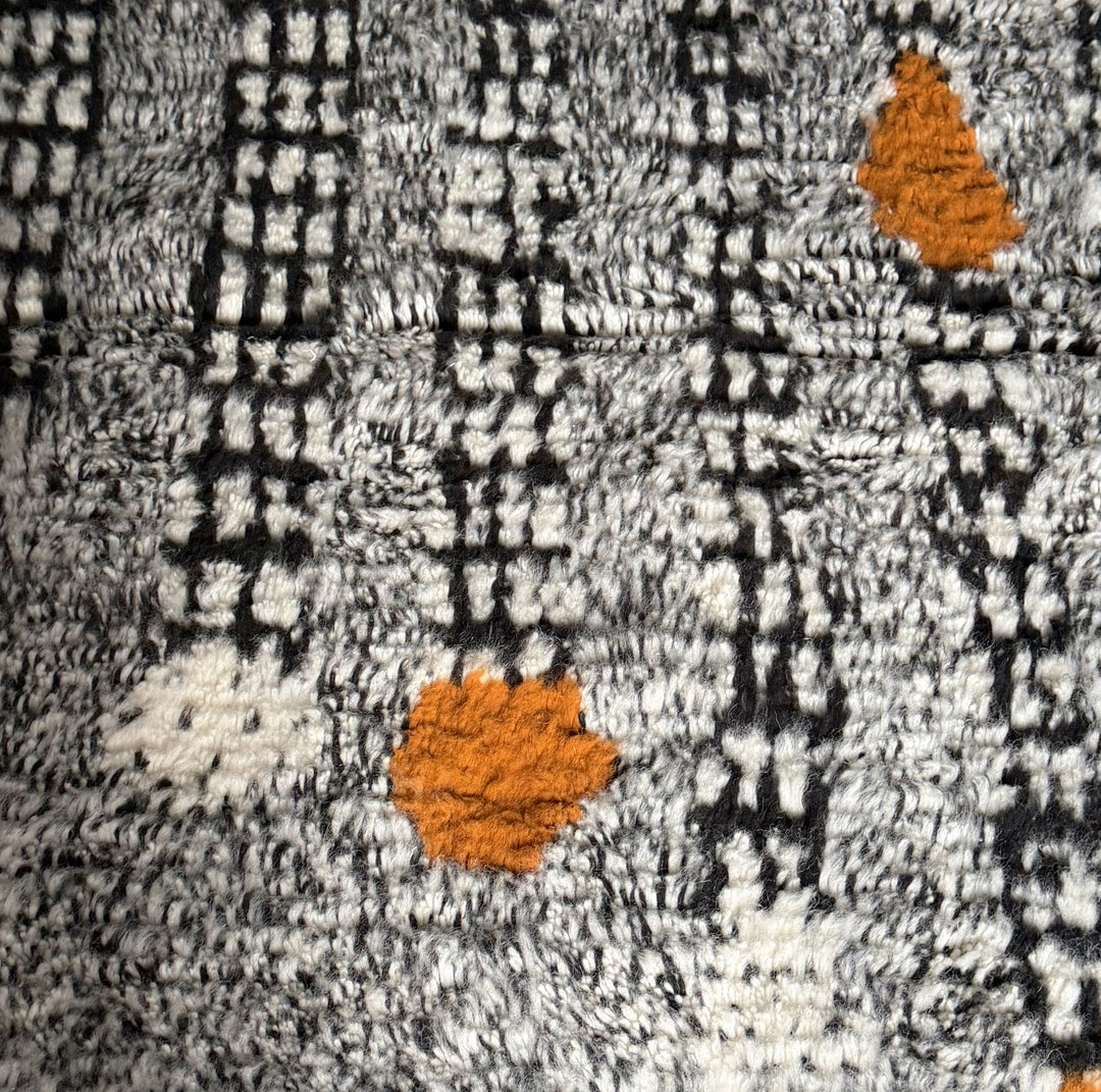 Authentic Custom Beni Ourain Rug | Modern Geometric Art