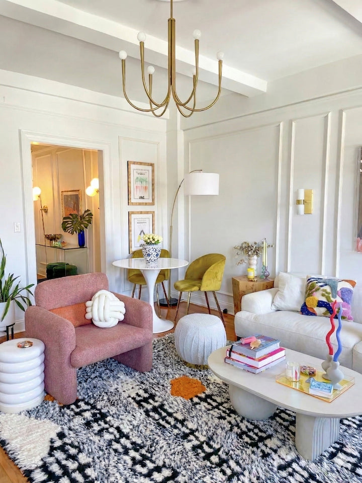 Authentic Custom Beni Ourain Rug | Modern Geometric Art