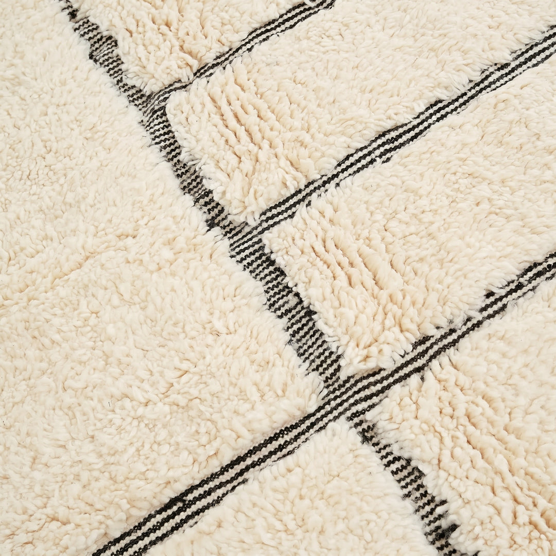 Custom Beni Ourain Rug | Modern Geometric Grid Design