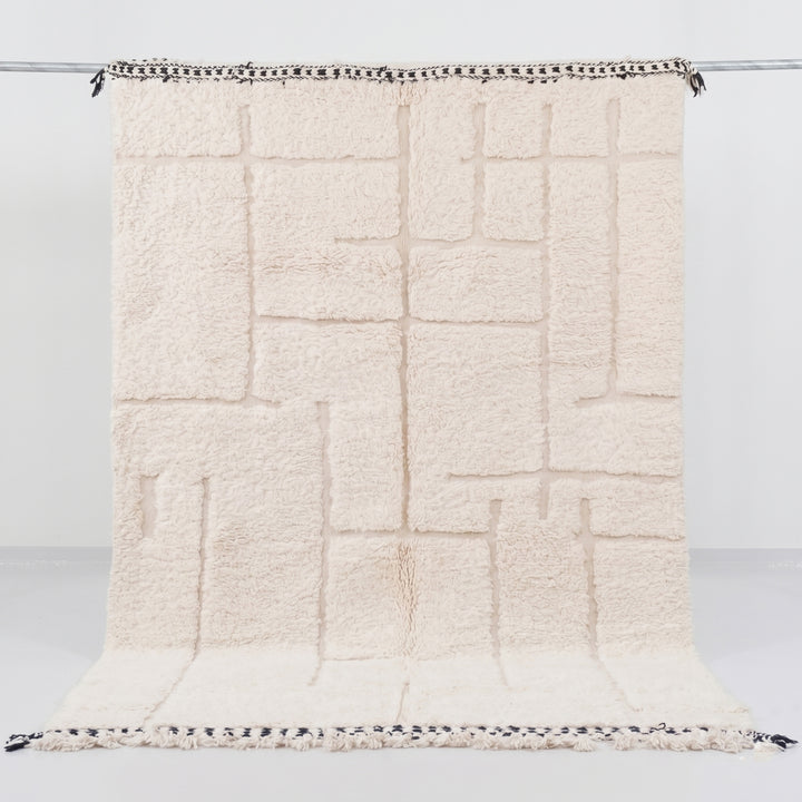 Custom Beni Ourain Rug | Modern Sculpted Minimalist