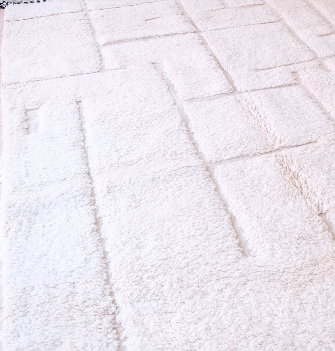 Custom Beni Ourain Rug | Modern Sculpted Minimalist