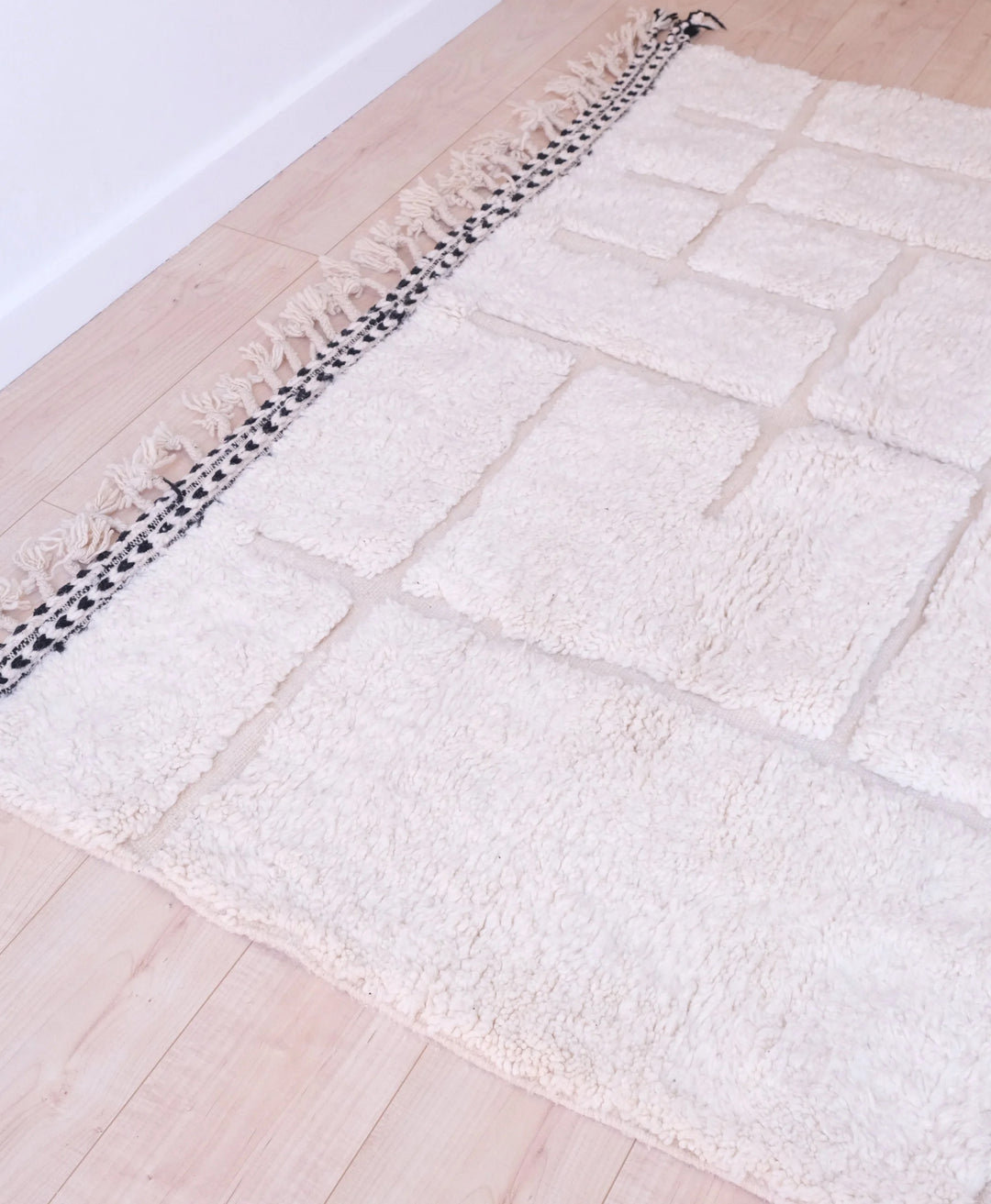 Custom Beni Ourain Rug | Modern Sculpted Minimalist