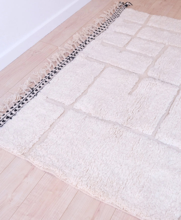 Custom Beni Ourain Rug | Modern Sculpted Minimalist