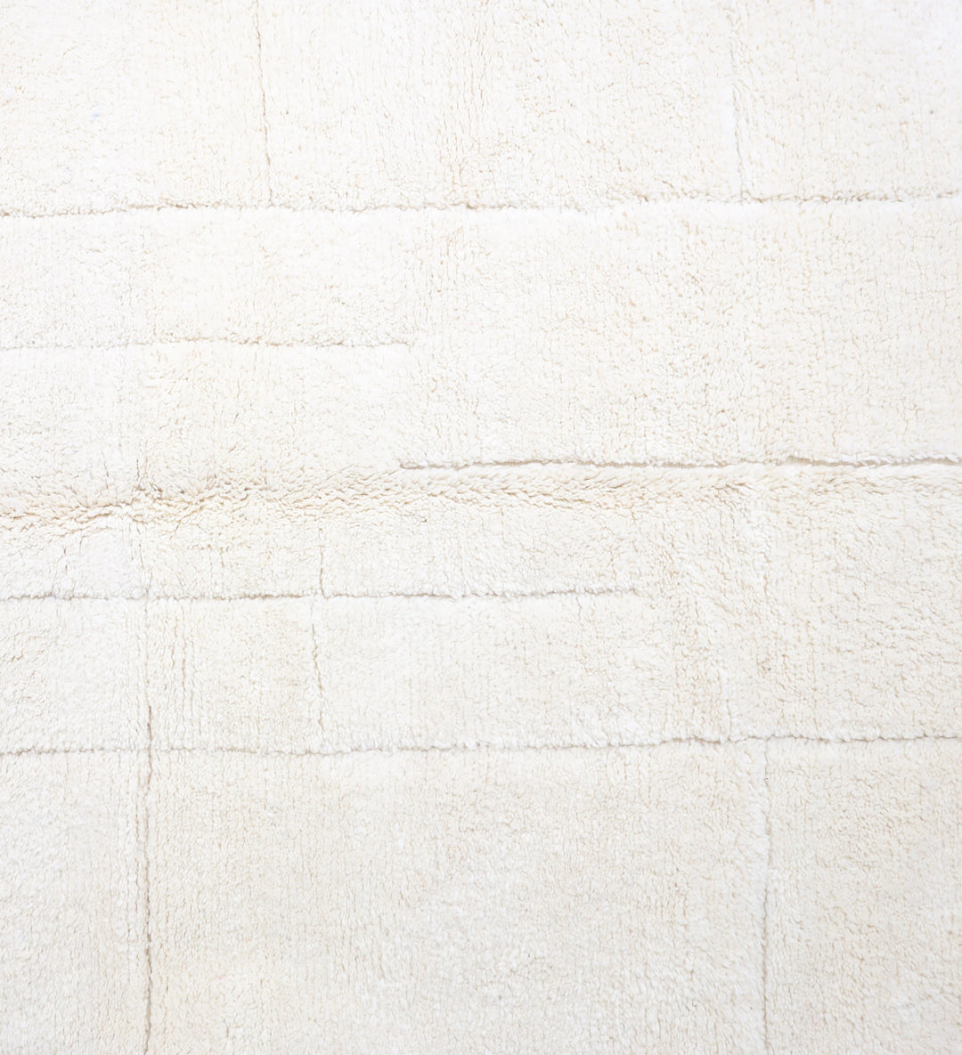 Authentic Custom Beni Ourain Rug | Natural Cream with Black Checkerboard