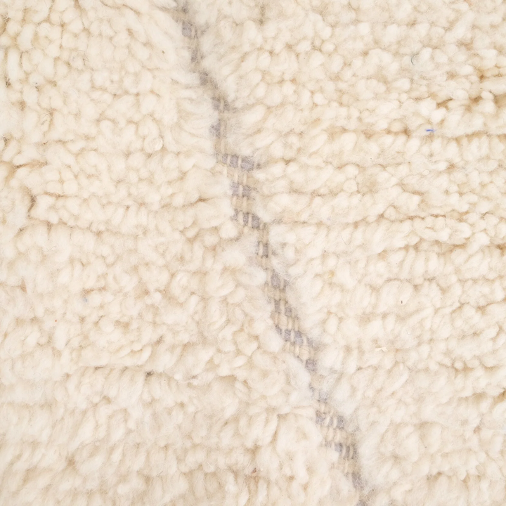 Beni Ourain Moroccan Runner Rug – Neutral Cream and Subtle Grey