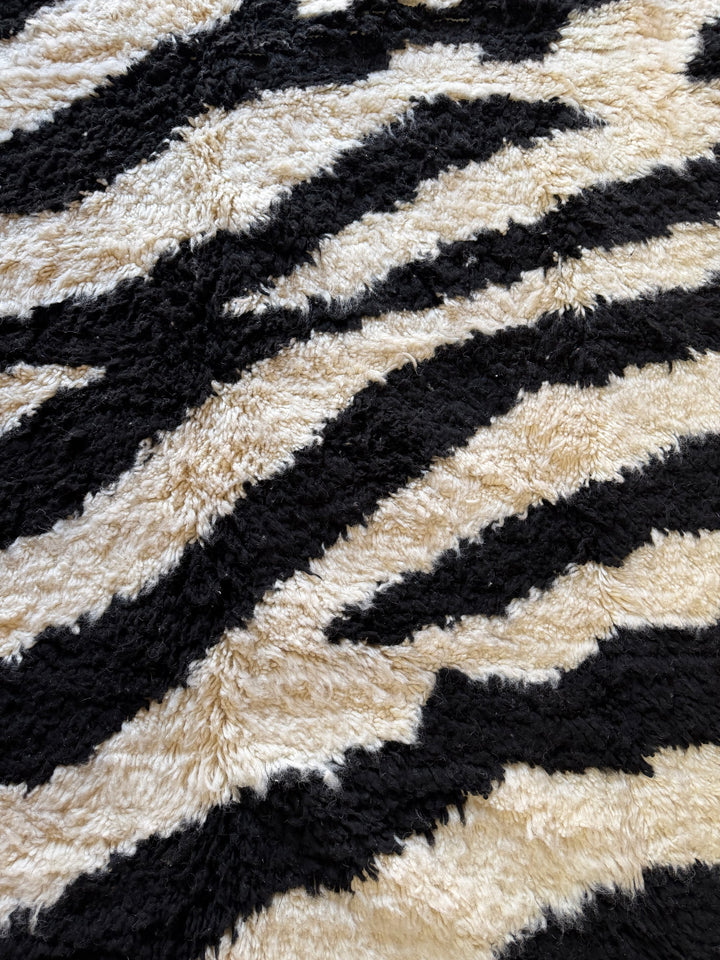 Custom Beni Ourain Rug | Organic Zebra Stripes