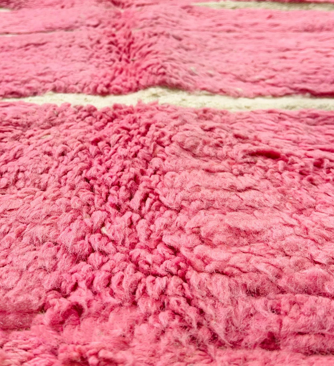 Custom Beni Ourain Rug | Pink Concentric Geometric Pattern