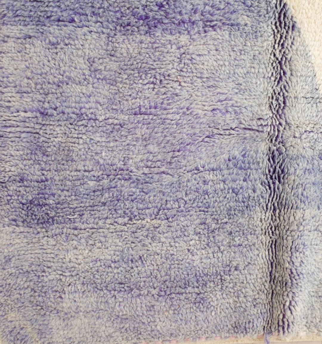 Authentic Custom Beni Ourain Rug | Plush Purple and Pink Wool