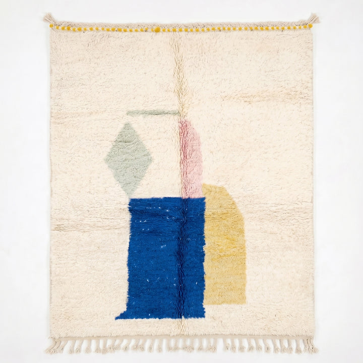 Custom Beni Ourain Rug | Plush Wool Abstract Geometric