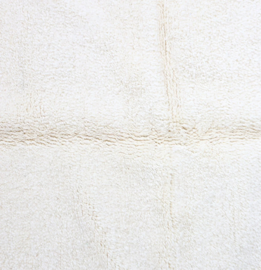 Custom Moroccan Round Rug – Pure Undyed Minimalist Cream