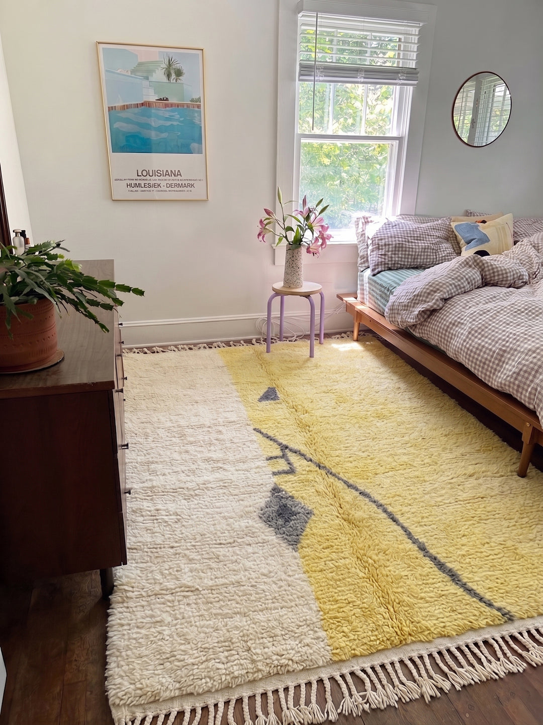 Custom Beni Ourain Rug | Soft Yellow and Natural White