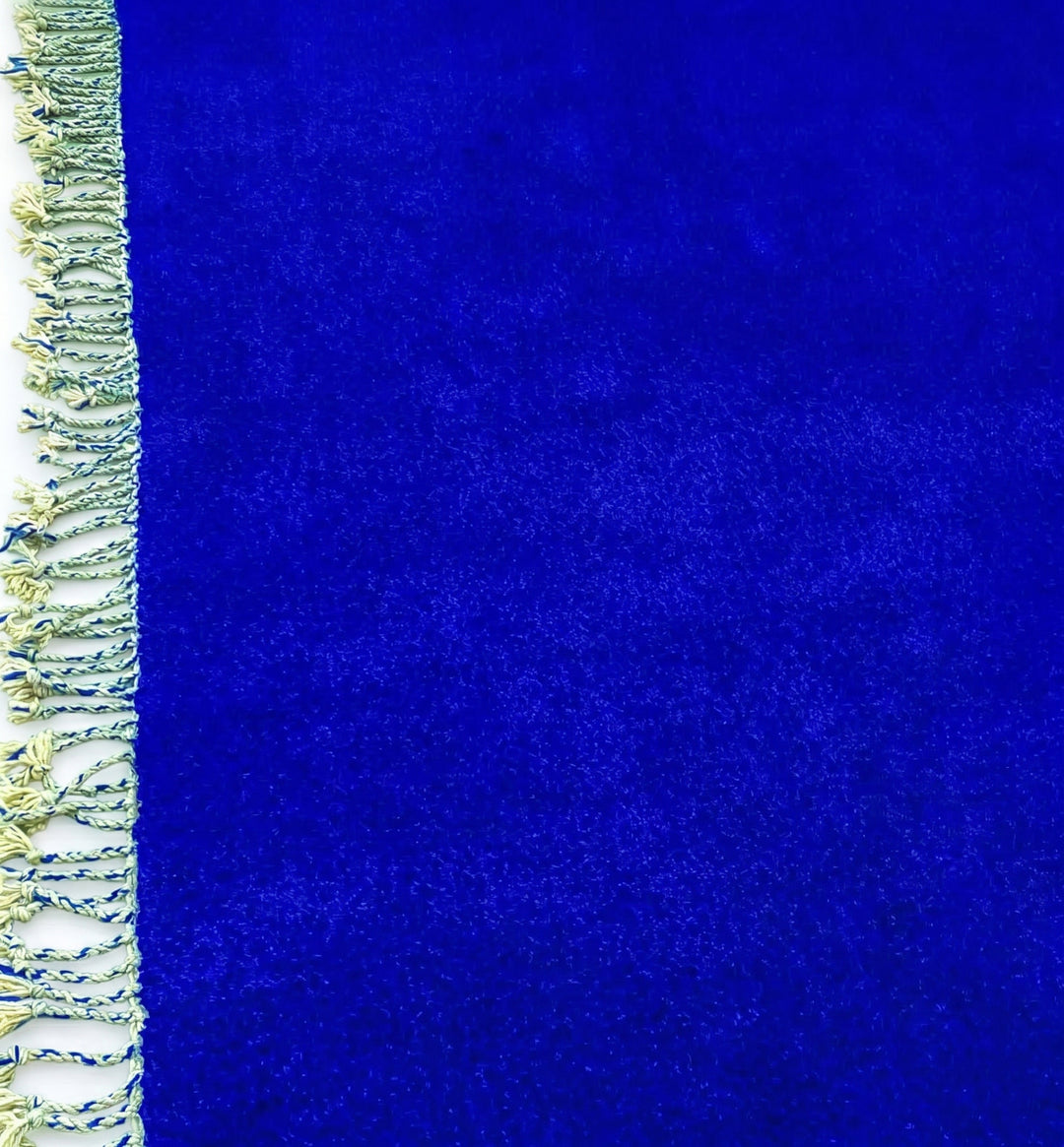 Authentic Custom Beni Ourain Rug | Solid Majorelle Blue