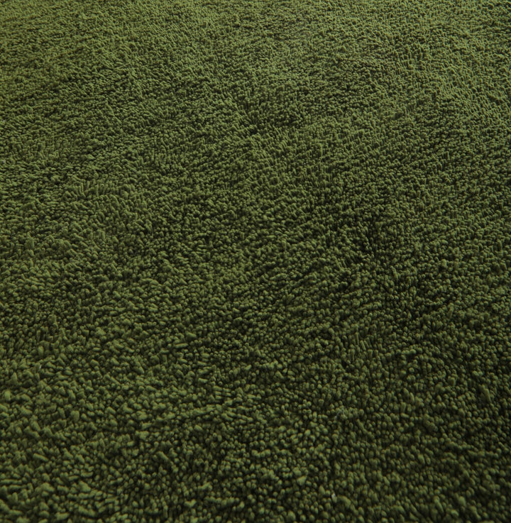 Custom Beni Ourain Rug | Solid Olive Green