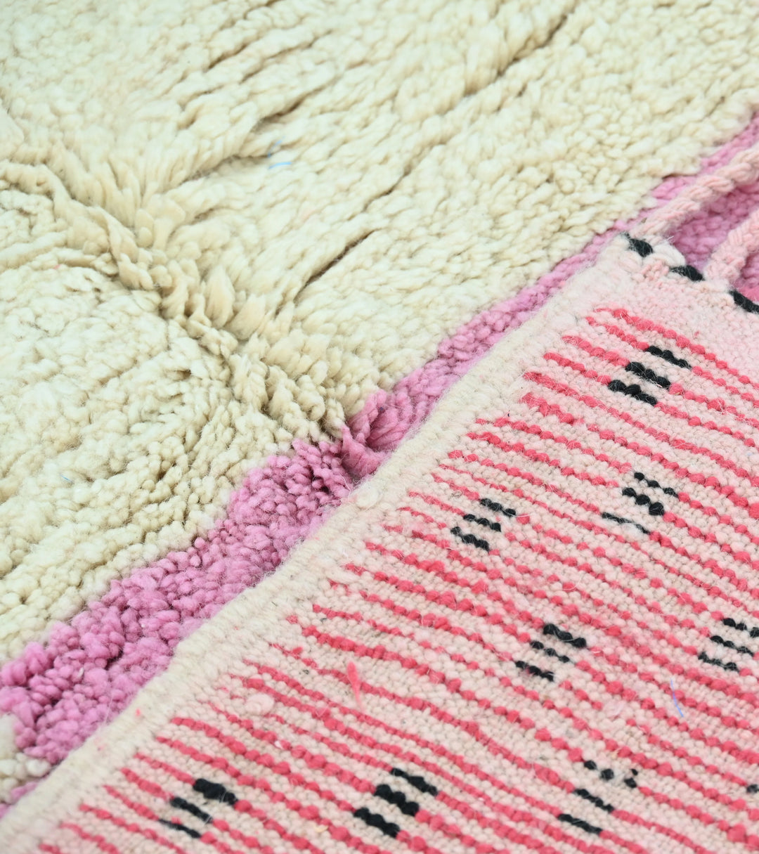 Authentic Custom Beni Ourain Rug | Spotted Color Block Azilal