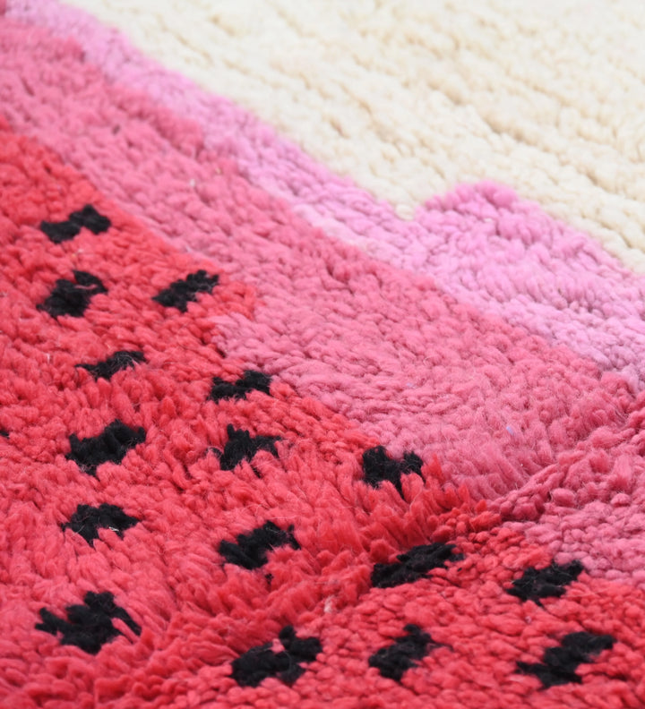 Authentic Custom Beni Ourain Rug | Spotted Color Block Azilal