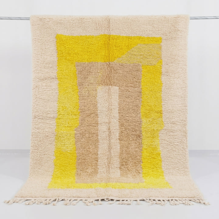 Custom Beni Ourain Rug | Sunrise Yellow &amp; Taupe