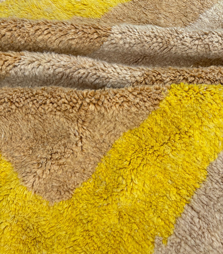 Custom Beni Ourain Rug | Sunrise Yellow &amp; Taupe