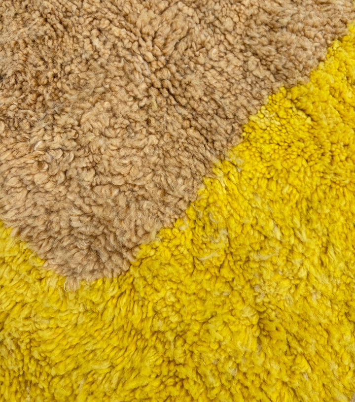 Custom Beni Ourain Rug | Sunrise Yellow &amp; Taupe
