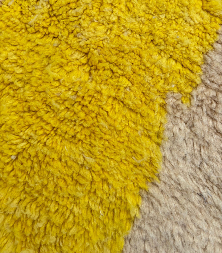 Custom Beni Ourain Rug | Sunrise Yellow &amp; Taupe