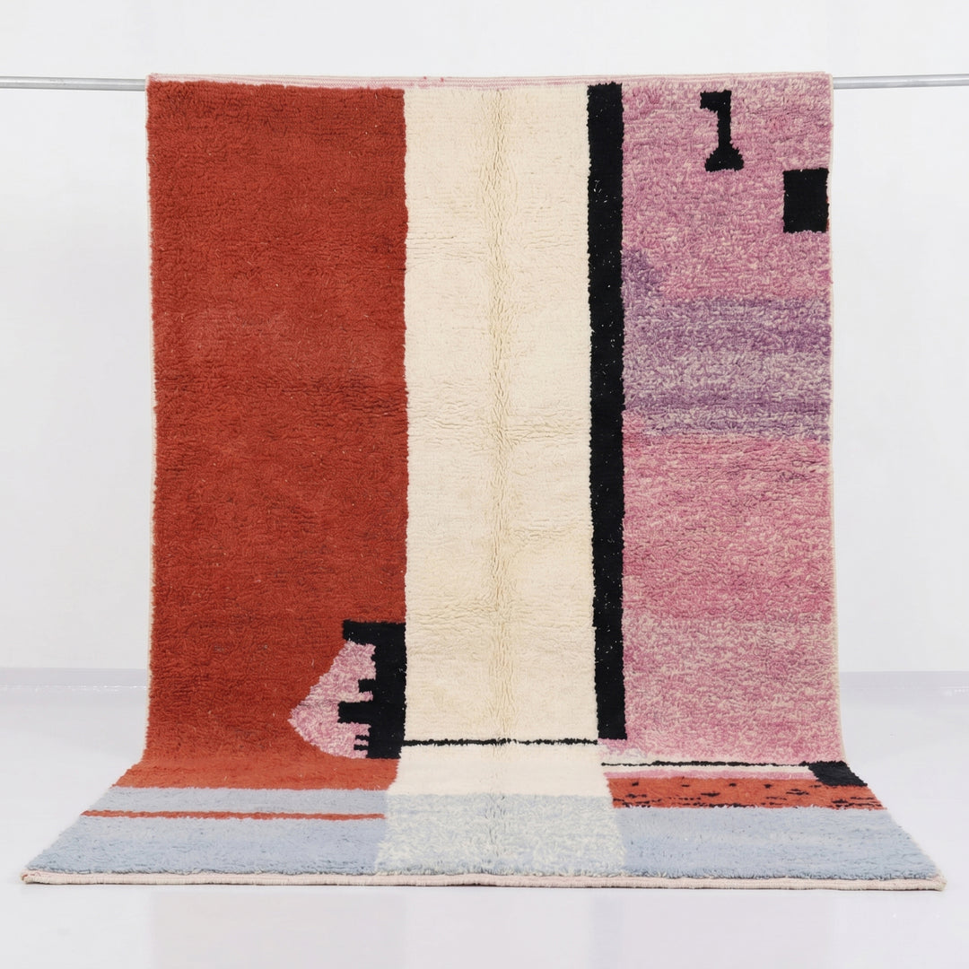 Custom Beni Ourain Rug  | Terracotta Skyline