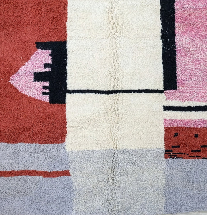 Custom Beni Ourain Rug  | Terracotta Skyline