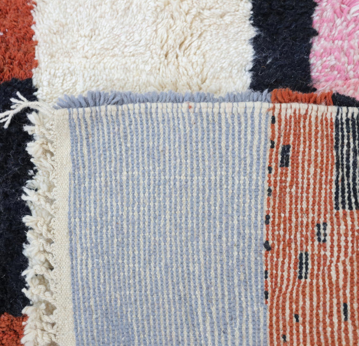 Beni Ourain Moroccan Runner Rug – Terracotta Skyline
