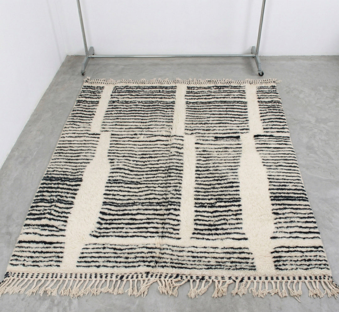 Authentic Custom Beni Ourain Rug | The Abstract Linear