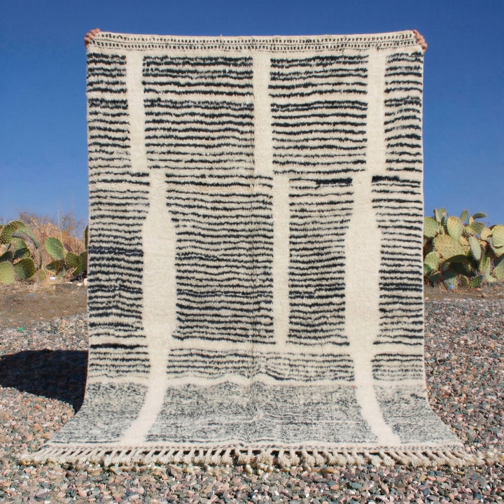 Authentic Custom Beni Ourain Rug | The Abstract Linear