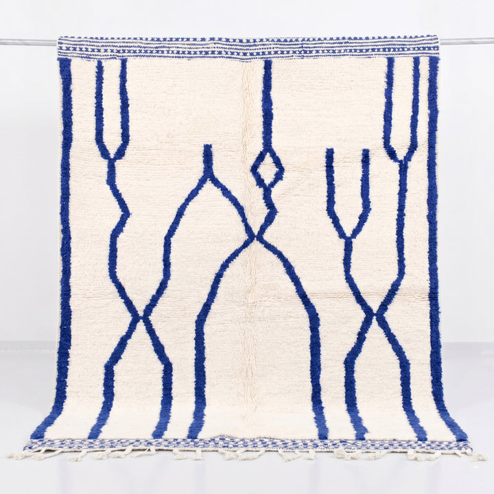 Authentic Custom Beni Ourain Rug | The Artisanal Cobalt Line Rug