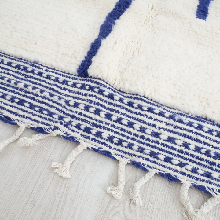 Authentic Custom Beni Ourain Rug | The Artisanal Cobalt Line Rug
