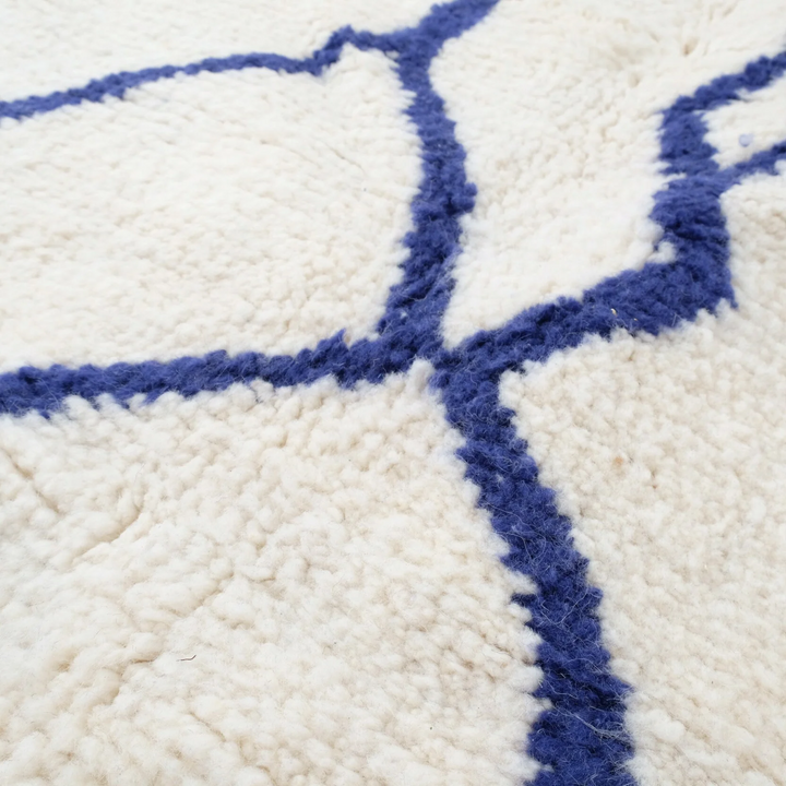 Authentic Custom Beni Ourain Rug | The Artisanal Cobalt Line Rug